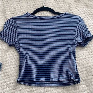 a crop tight tee